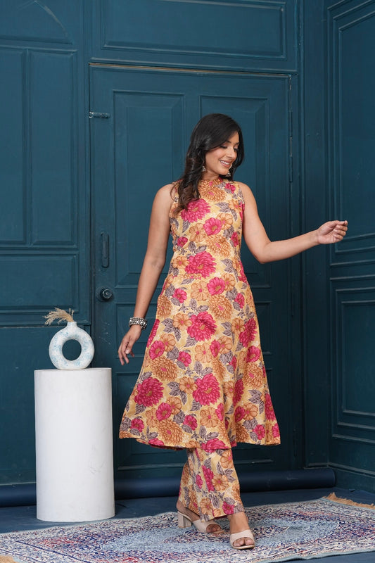 Jaipur cotton Floral print coord set from Meshira