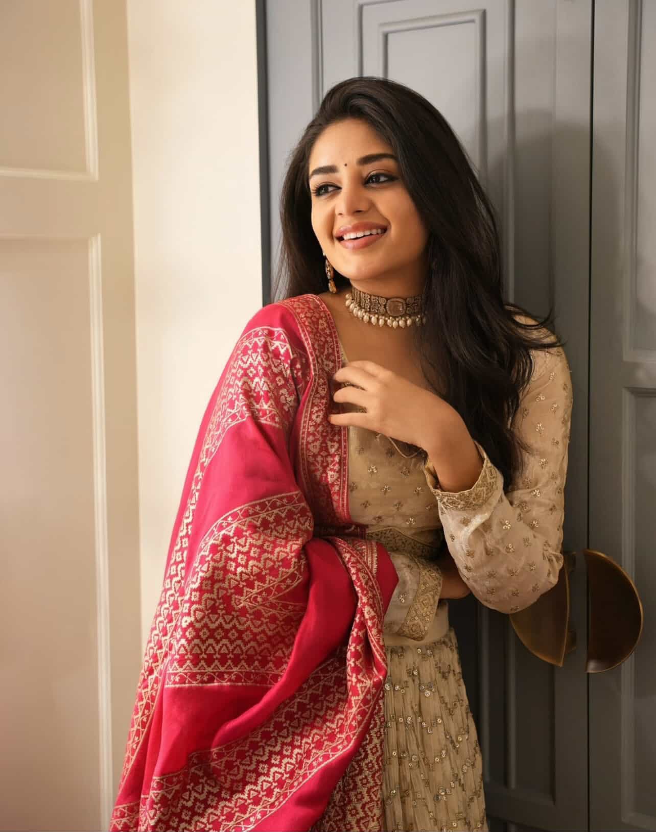Elegant ivory lehenga