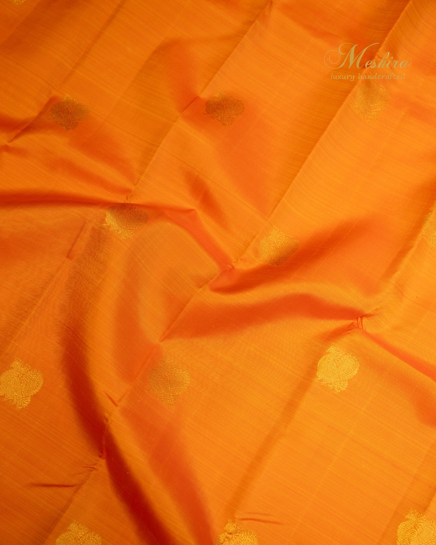 Vibrant Mango Yellow Kanchipuram Silk Saree with Royal Blue and Gold Zari