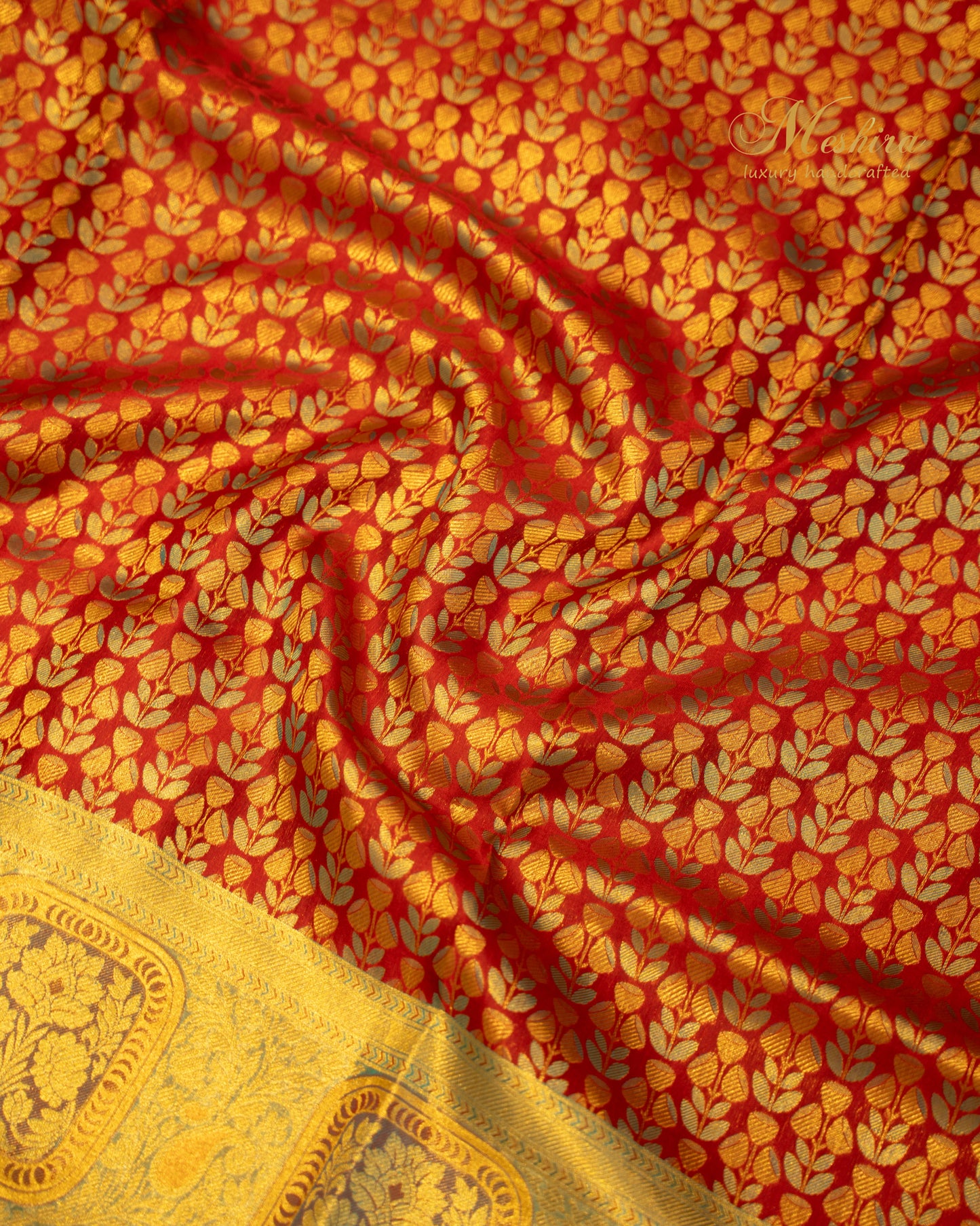 Graceful Teal Kanchivaram Silk Saree with Ruby Accents and Zari Shine