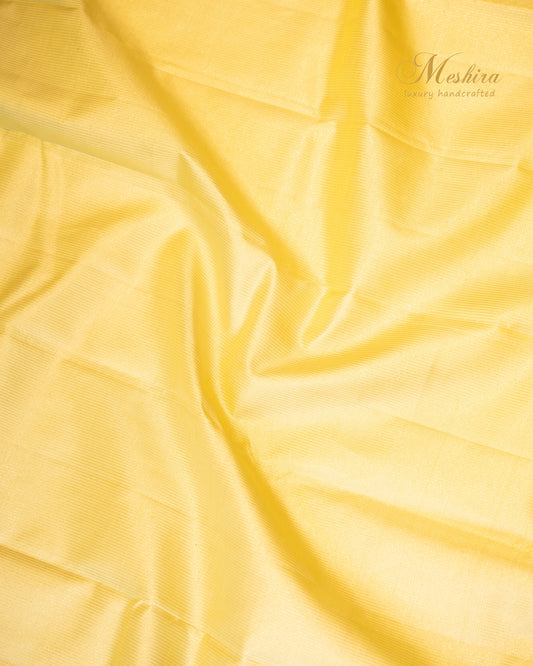 Yellowish green and Coffee brown kanchivaram silk saree