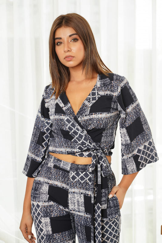 Korean style coord set with short top and pants