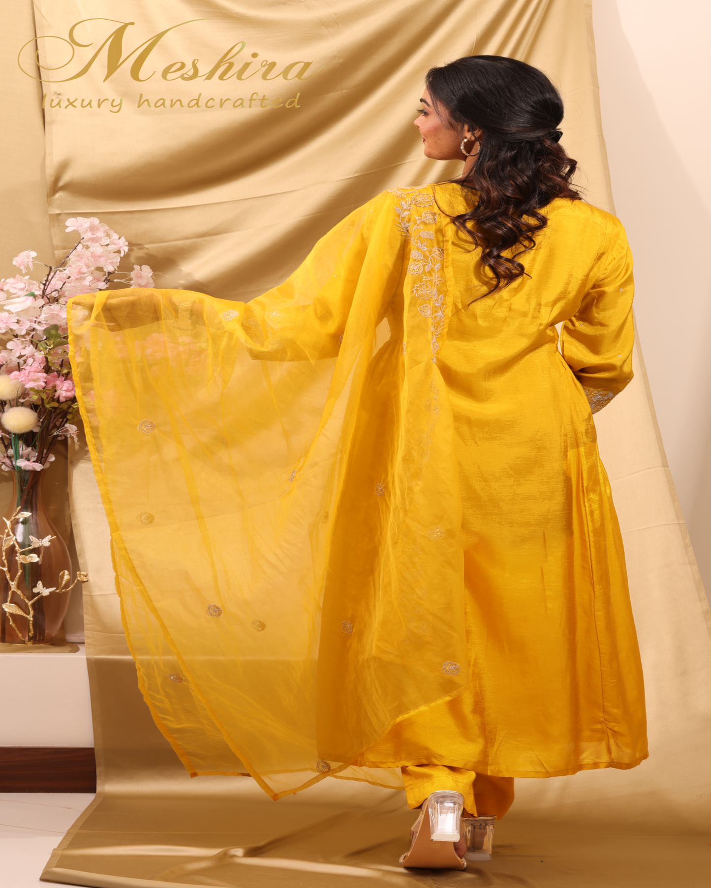 Sunshine Bloom Embroidered Suit Set