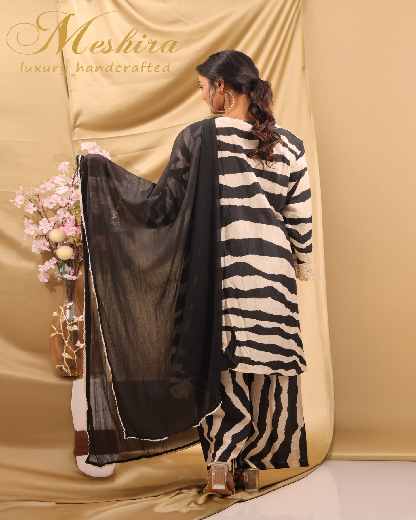 Zebra Chic in Black & Beige