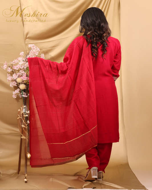 Royal Pink Radiance with Thread Detail