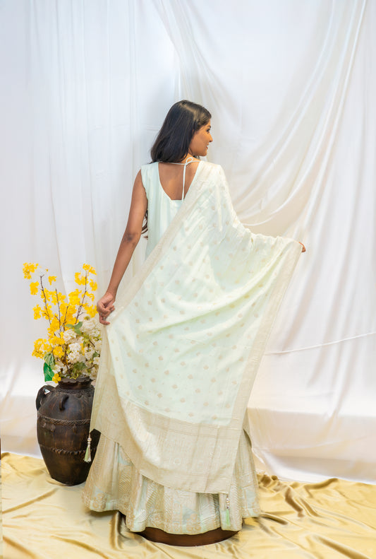 Traditional Green Embroidered Attire