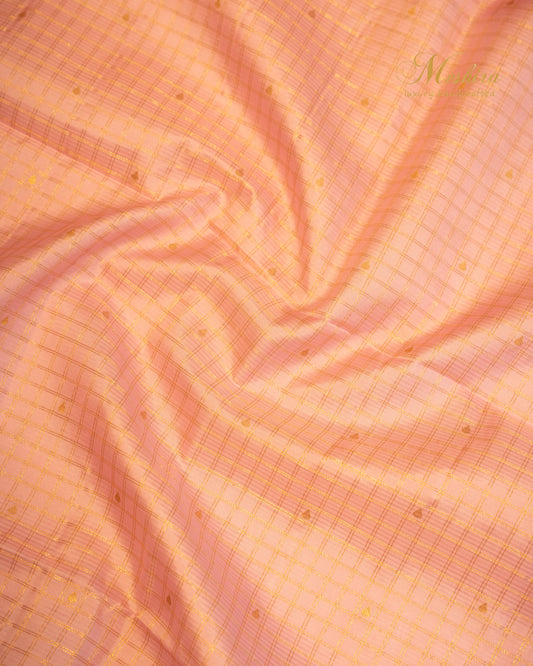 Pastel Pink & Mint Green Kanchivaram Silk Saree