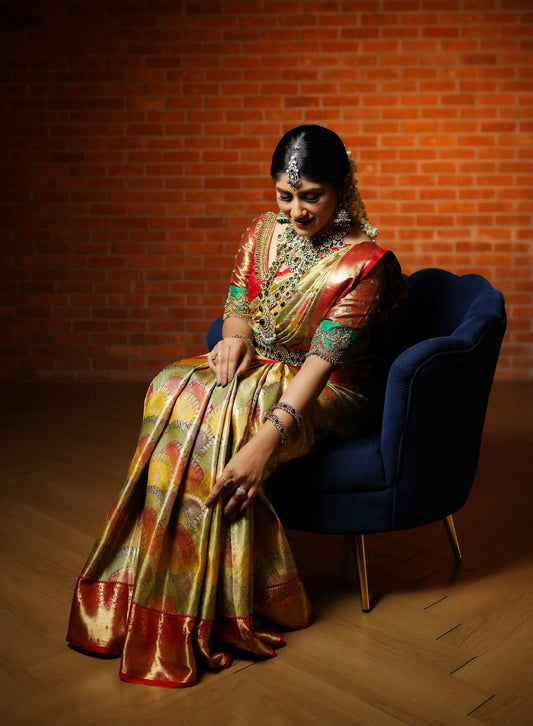 Radiant Kanchivaram Silk saree from Meshira