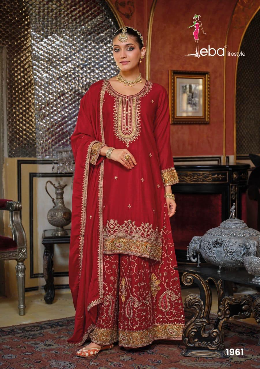 Royal Red traditional embroidered suit