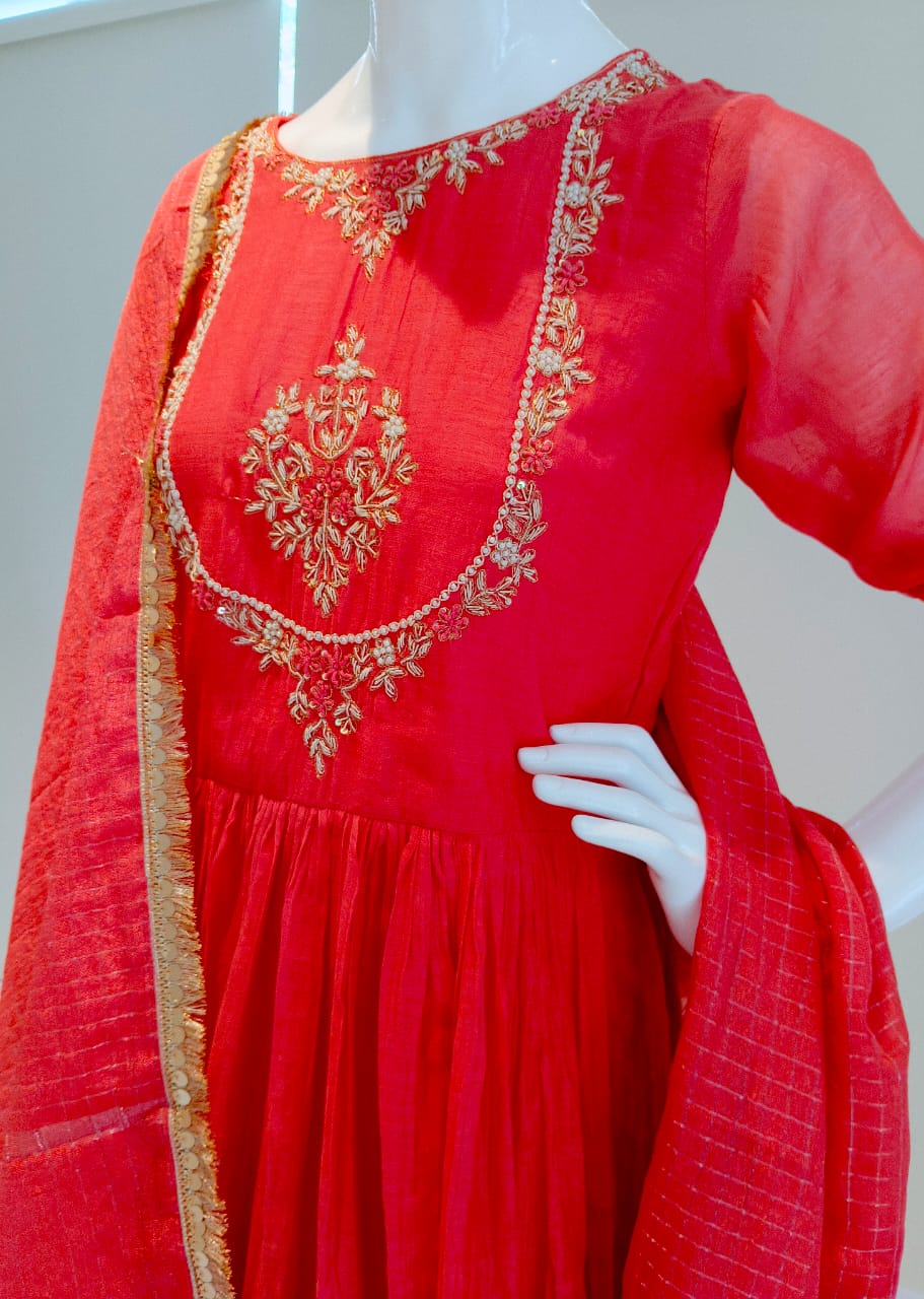 Crimson Grace Anarkali Set
