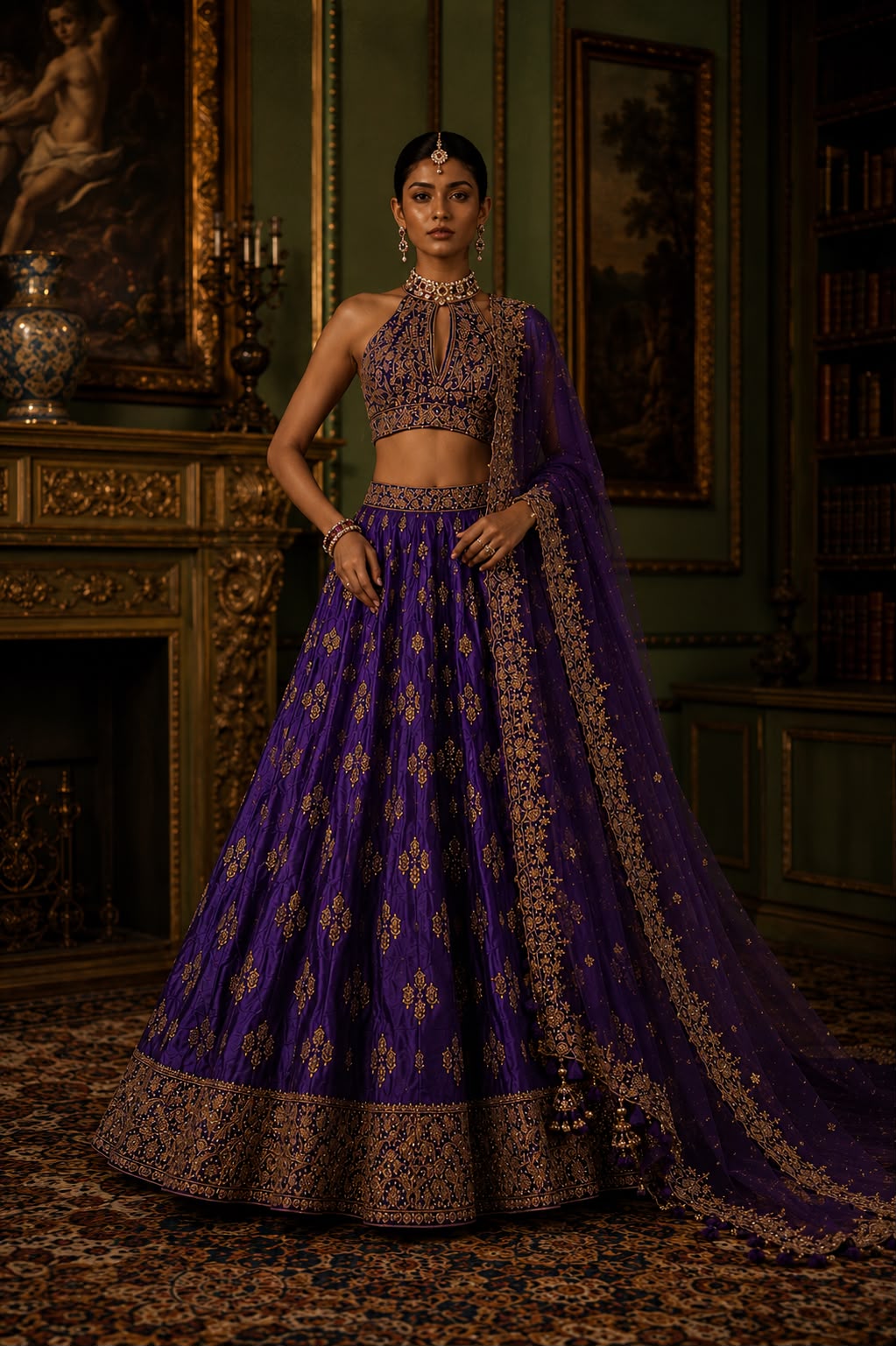 Royal Purple lehenga set