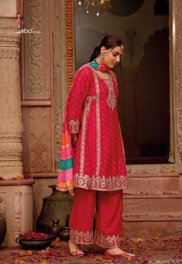 Magenta traditional salwar kameez