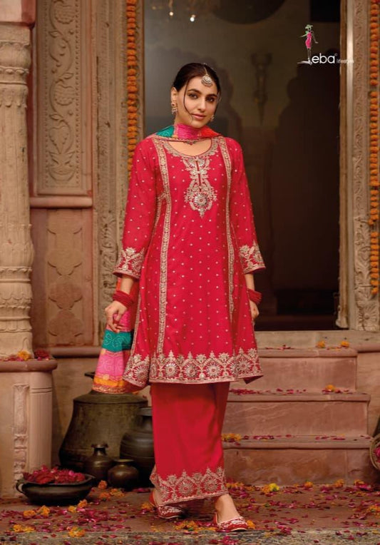 Magenta traditional salwar kameez