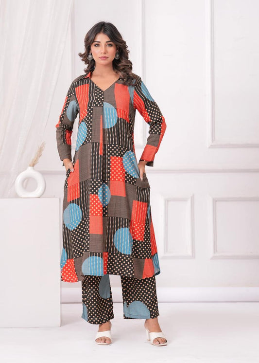 Retro Pop Printed Co-Ord Set