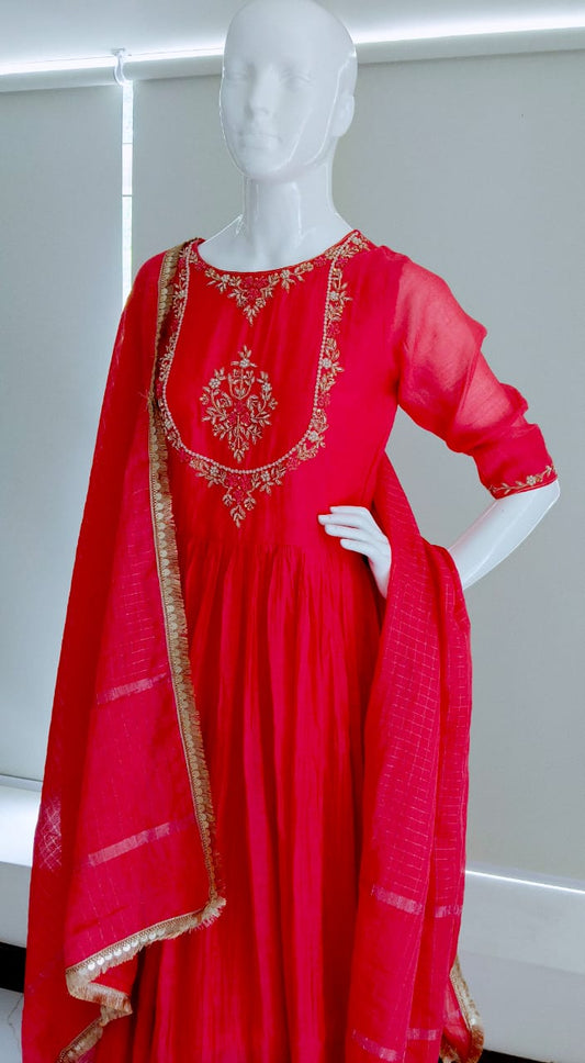 Crimson Grace Anarkali Set