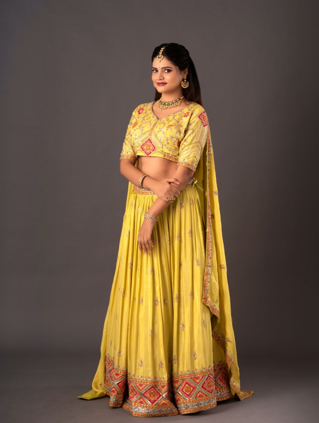 Stunning Yellow lehanga.